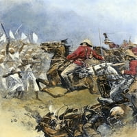 Bitka kod Omdurmana, 1898. NCARED britanskih 21. Lancera u bitci kod Omdurmana, rujna 1898. U boji suvremene novine