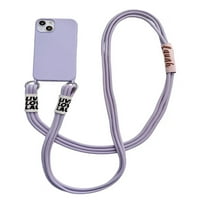 Silikonska Futrola za telefon s dijagonalnim vezicama s mekanim remenom koji visi oko vrata tamnozelena od 911