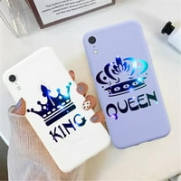 Kraljevi kraljica kruna para telefona za iPhone Pro ma Plus xs ma xr 6s plus meki TPU silikonski poklopac