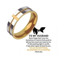 Prekrasni prstenovi za tinejdžere mom mužu prsten s utorima muški prsten za prst s karticom prsten od titana za