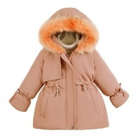 Shpwfbe odjeća mališana djevojčice zima toplo gusta dugih rukava s kapuljačama s kapuljačom jakna djeca darovi