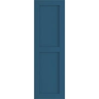 Ekena Millwork 15 W 72 H TRUE FIT PVC Dvije jednake ravne ploče, SOJOURN BLUE