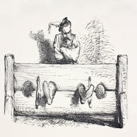 Čovjek u zalihama. Iz ilustrirane knjižnice Shakspeare, objavljeno u Londonu 1890. Pritisak plakata