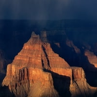 Ispis plakata olujni oblaci iznad velikog kanjona, Arizona