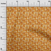 Jednobojna pamučna žuta Tkanina Azijski materijal za šivanje tkanina s otiskom širine dvorišta