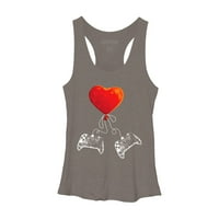 Majica za video igre za Valentinovo za djecu i dječake, ženska Siva Majica Bez rukava s grafičkim printom-dizajn