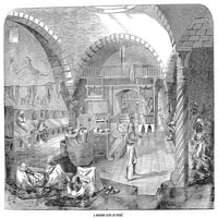 Tunis: Maurish kupke. Nwood Engraving, engleski, 1858. Ispis plakata