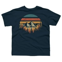 Duboko Wild Boys mornarsko plava grafička majica - Dizajn ljudi XS