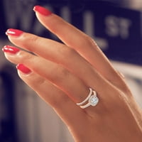 Pgeraug Pokloni za žene prsten od rinestone muškarce nakit prstenovi Veličina 6- Alloy Poklon Fink parovi prsten