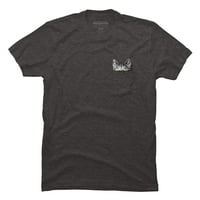 u džepu imam mačku, grafičku majicu za muškarce s ugljenom-Heather siva - dizajn Iz e-maila