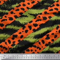 Tkanina s leopard printom i printom kože divljih životinja s leoparda