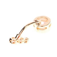 Žene jednostavnost cirkona pupka u trendovskom okruglom prstenu za piercing zvono