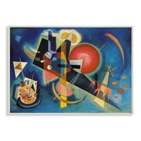Stupell Industries u plavom tradicionalnom Kandinsky Abstract Obling Slikanje zidne plakete Wassily Kandinsky,