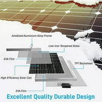Serenlife. Prijenosni mono solarni panel Starter Kit 100W W 3ft. 1AWG kabel i 30A PWM kontroler