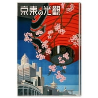 Wynwood Studio Cities and Skylines zidne umjetničke platnene otiske 'Dođite posjetiti Tokio' azijski gradovi -