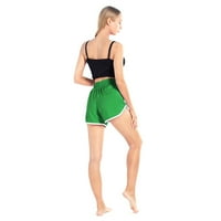 Ženske sportske kratke hlače Plus veličine s vezicama i cijevima za struk, brze suhe Ležerne kratke hlače od 9