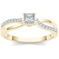 Carat T.W. Diamond Split Shank Classic 10KT zaručnički prsten od žutog zlata