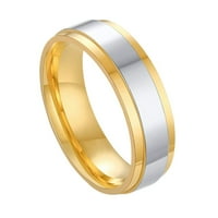 zlatni sjajni prsten od nehrđajućeg čelika vruće prodaje parni prsten od titana