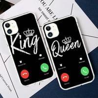 Smiješni pokloni za parove Kinga i kraljice estetski zaštitnici telefona za iPhone 5C X XR XS MAX 11 12MINI 13PRO