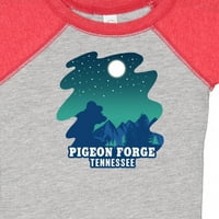 Preslatki bodi za dječake ili djevojčice U Stilu zadimljenih planina Pigeon Forge Tennessee s darom medvjeda