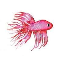 Ispis plakata duboke morske ružičaste ribe Sarah Berrenson