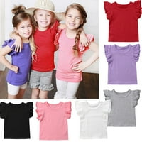 Majica kratkih rukava za djevojčice majica jarkih boja Ležerne majice