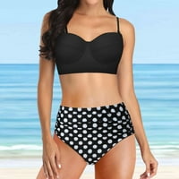 Plus veličina plivanje za ženske sukne odijelo postavljeno za žene žene visoki struk Bikinis kupaći kupaći kupaći