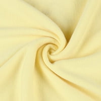 Ženska haljina za ležernu čvrstu kvadratnu kratku haljinu za prikupljanje večere nošenje žuto
