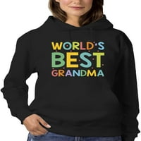 Najbolje svjetski baka Hoodie Women -Spideals dizajni, ženski mali