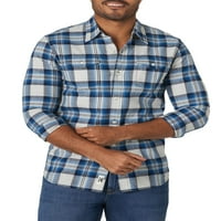 Wrangler muški dugi rukavi Premium Slim Fit Stretch Stretch Majica