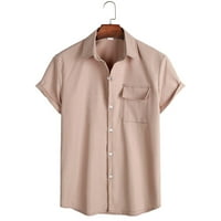 Muška proljetna ljetna Gornja košulja u boji, obična ležerna košulja s reverom velike veličine, modna košulja