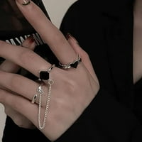 Set prstenova za prste od legure lanca prijenosni podesivi set prstenova za prste
