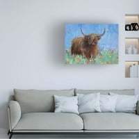 Jennifer Stottle Taylor 'Scottish Highland Cow' platno umjetnost