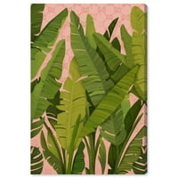 Wynwood Studio Canvas Jungle rumenila cvjetna i botanički botanički botanički platneni platno print zeleno 24x36